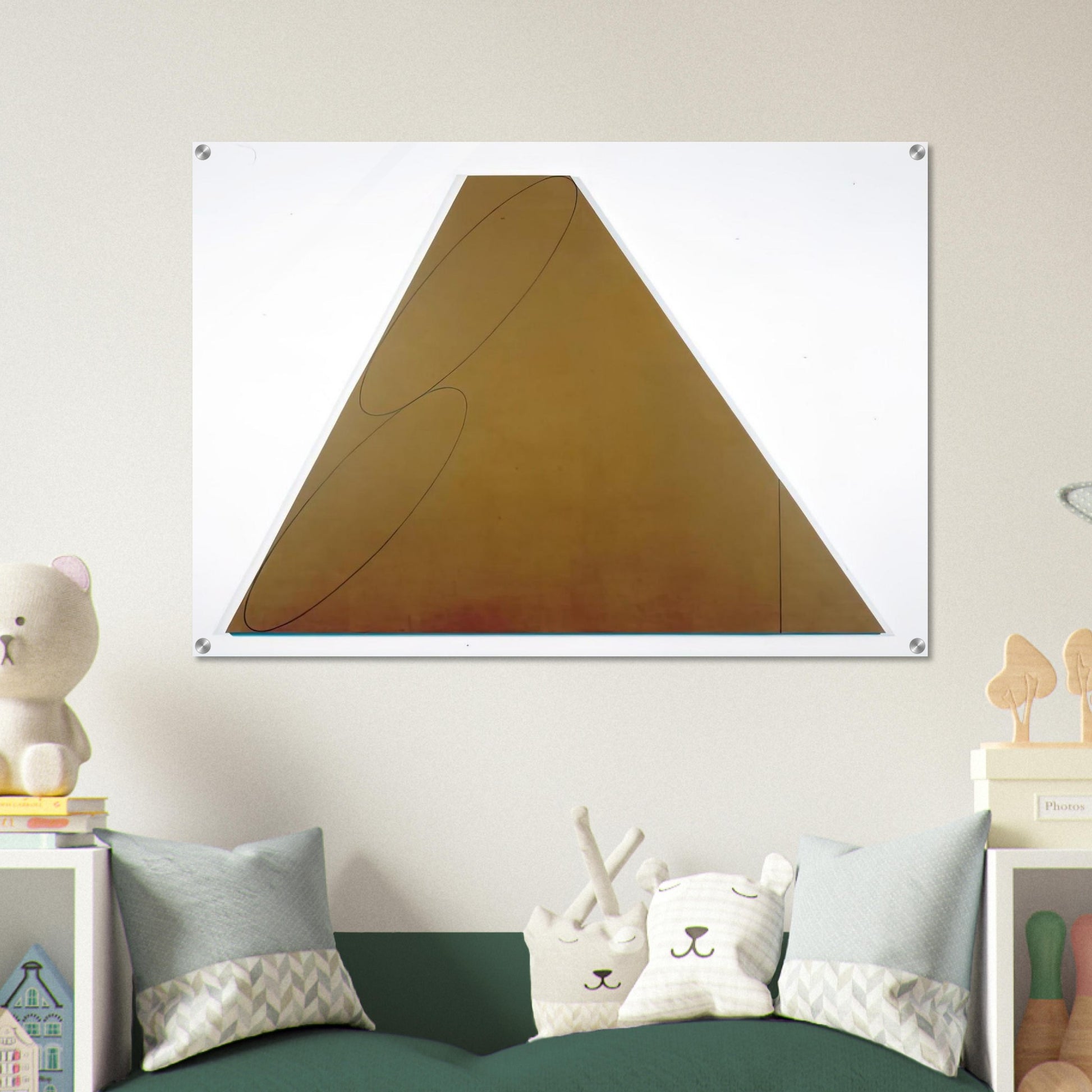 PLANE FIGURE III 1992 - Robert Mangold Acrylic Print - 70x100 cm / 28x40″ inches