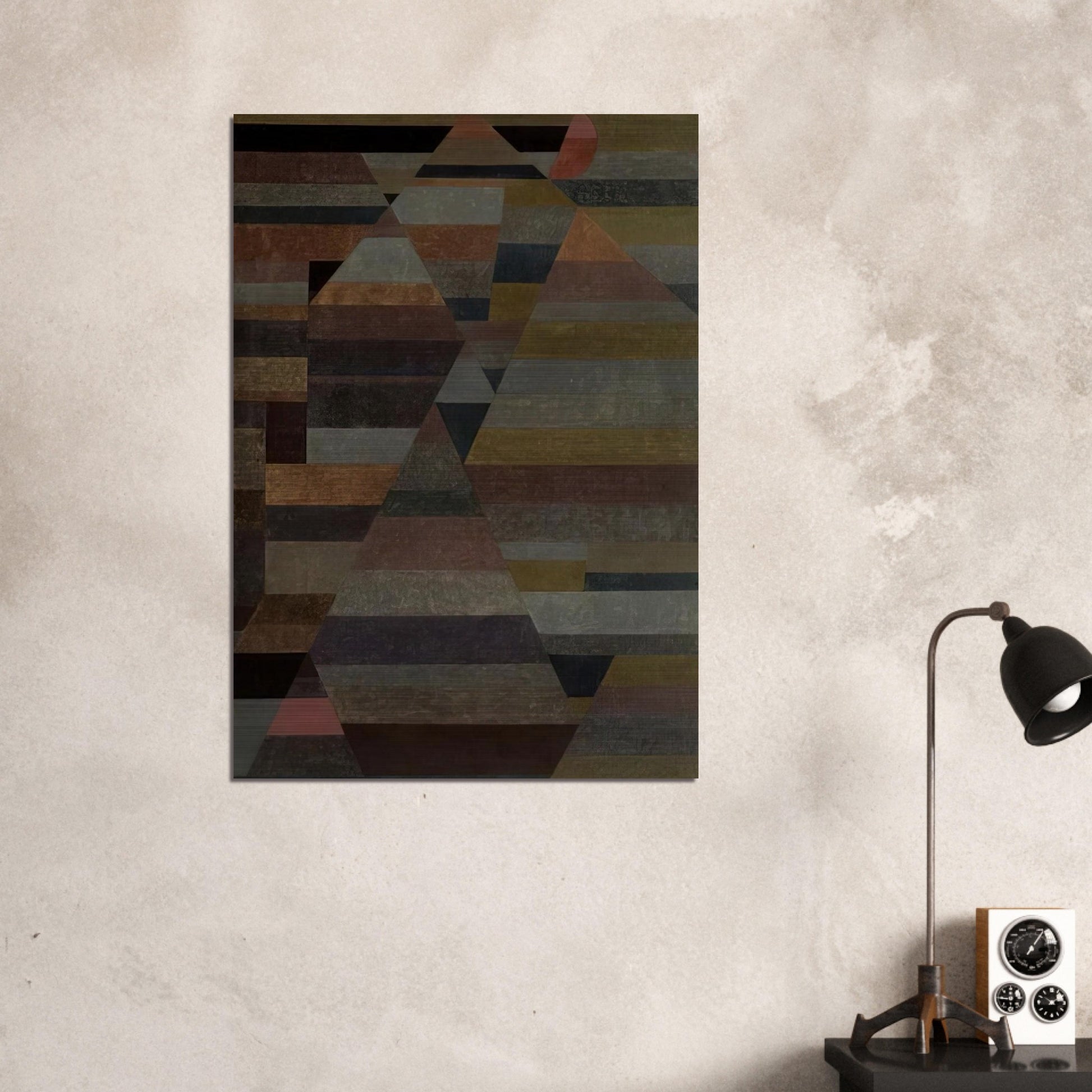 NECROPOLIS 1929 - Paul Klee Brushed Aluminum Print - 70x100 cm / 28x40 inches | Paul Klee Aluminum Print | Paul Klee Prints