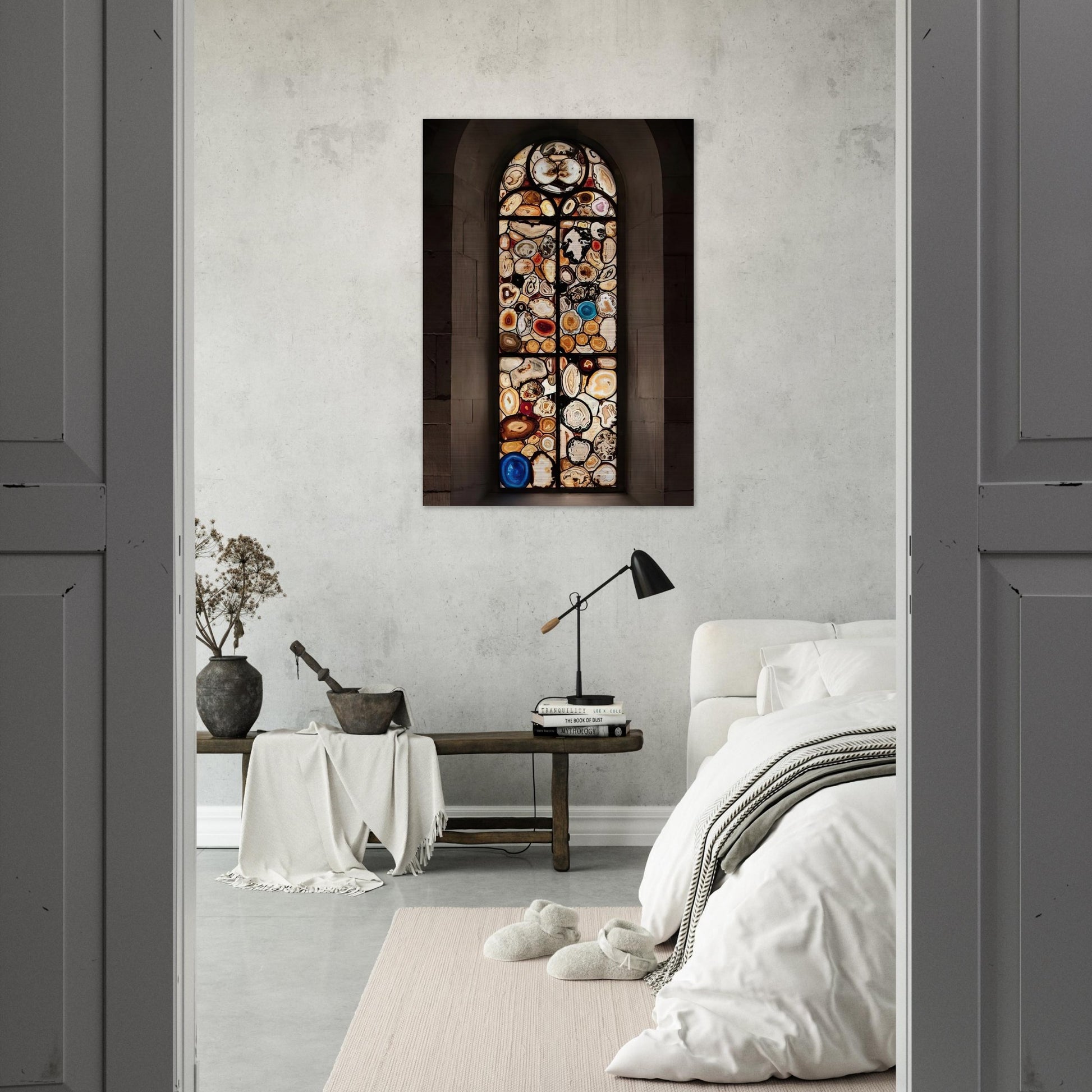 AHATFENSTER 2009 4 - Sigmar Polke Brushed Aluminum Print - 70x100 cm / 28x40 inches | Sigmar Polke Aluminum Print | Sigmar Polke Prints