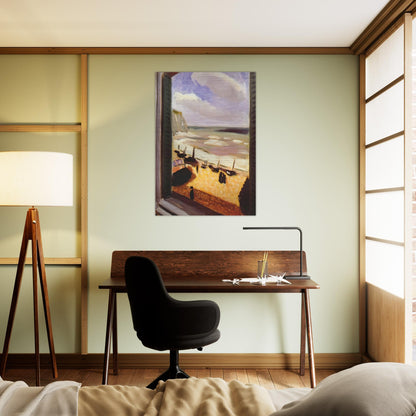 OPEN WINDOW AT ETRETAT 1921 - Henri Matisse Brushed Aluminum Print - 70x100 cm / 28x40 inches | Henri Matisse Aluminum Print | Henri Matisse Prints