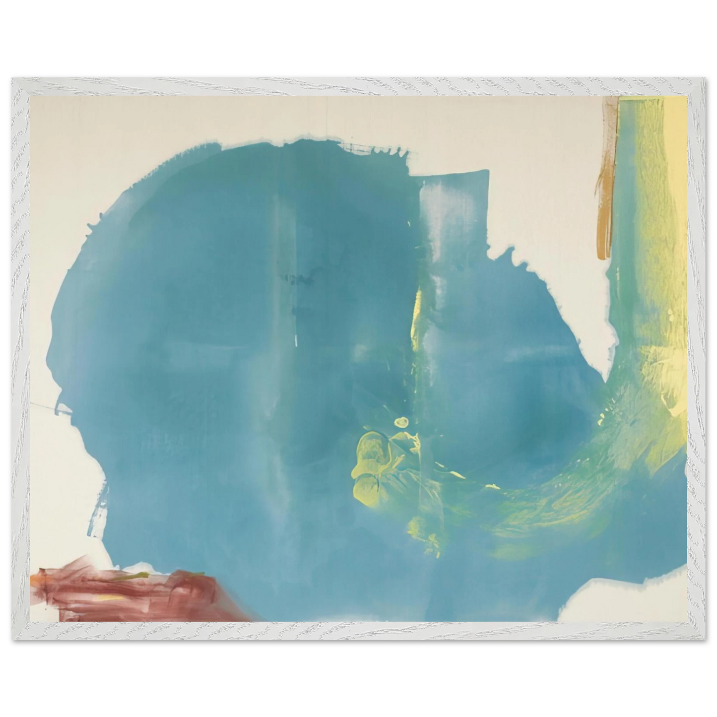 Helen Frankenthaler - Where Necessary - 1977 Wall art - A2 (42 x 59.4  cm) - Premium Wooden Framed Poster With Fine Art Paper-canvas - Wood frame