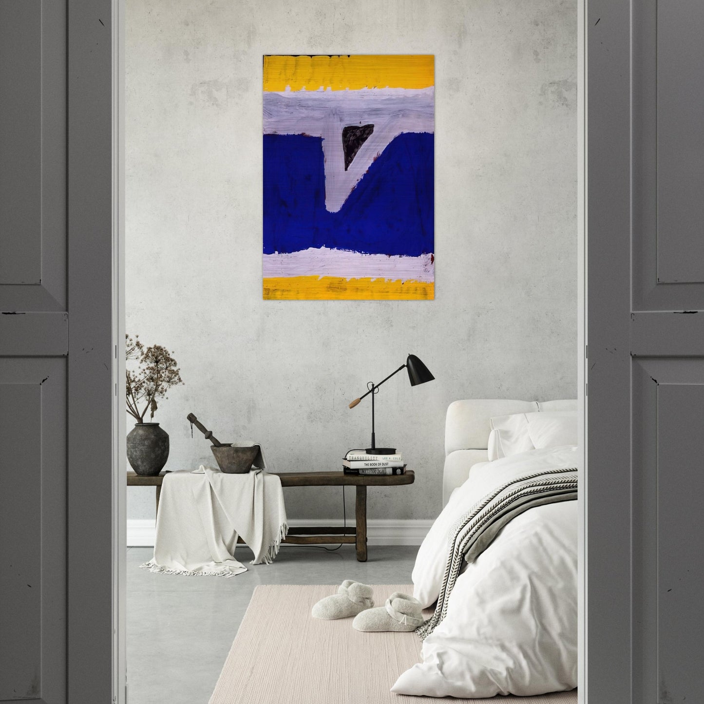 Untitled  G-60-06  - Al Held Brushed Aluminum Print - 70x100 cm / 28x40 inches | Al Held Aluminum Print | Al Held Prints