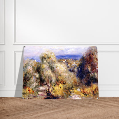 View of Cannet - Pierre-Auguste Renoir Acrylic Print - 70x100 cm / 28x40″ inches | Pierre-Auguste Renoir Wall Art | Pierre-Auguste Renoir Prints