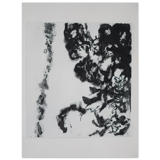 Zao Wou-Ki - EULOGY ON THE EXTREMELY DELICATE THINGS 1993  75x100 cm / 30x40inches Fine Art Poster