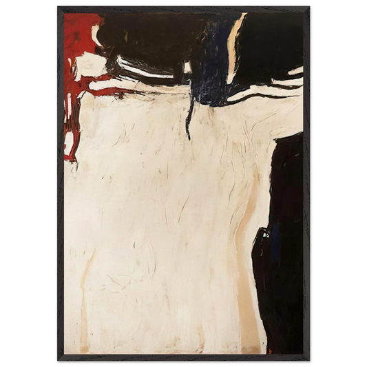 White Provincetown - 1959 N2 - Edward Corbett 70x100 cm / 28x40 inches Framed Art Print – Black Wooden Frame