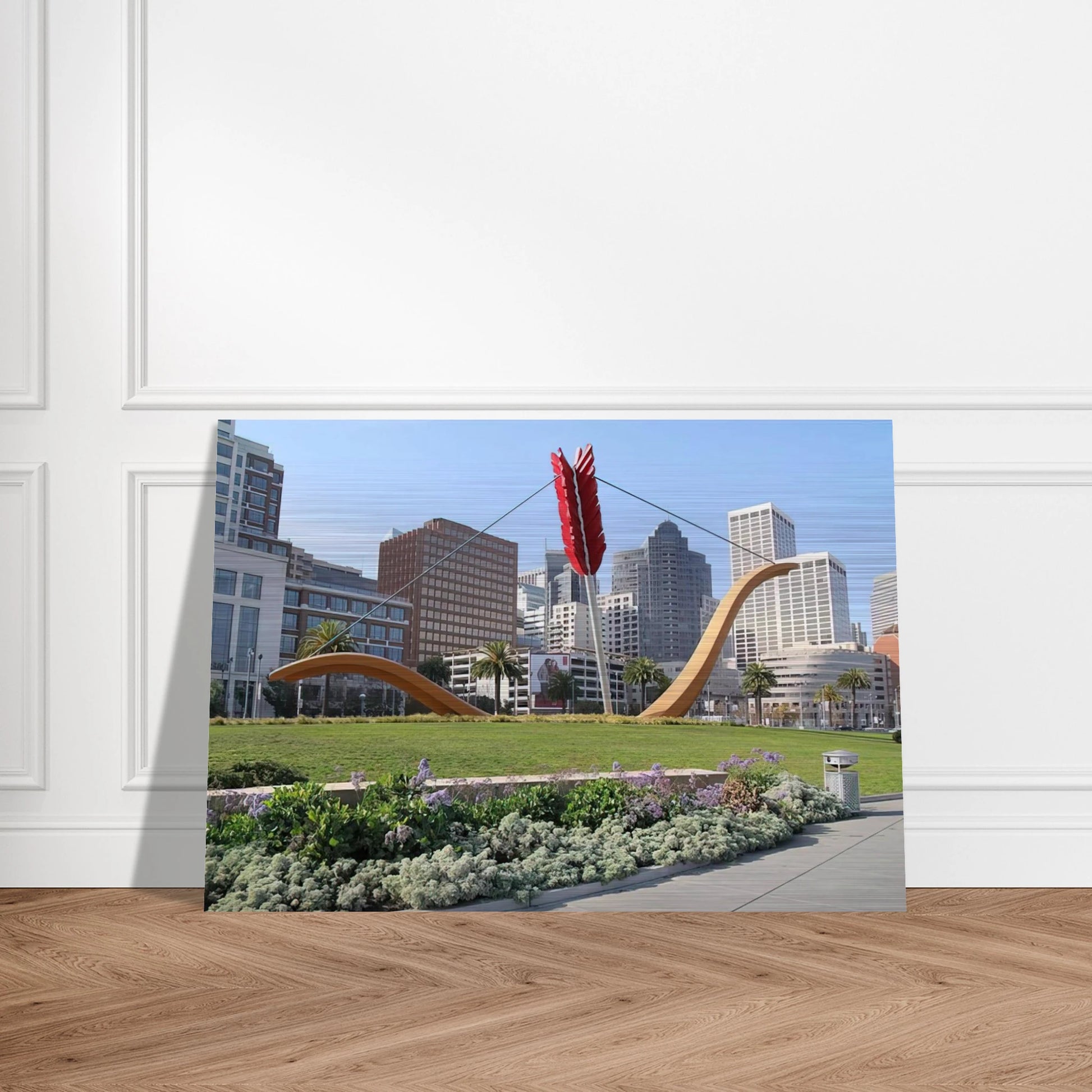 CUPID S SPAN COLLABORATION WITH VAN BRUGGEN 2002 - Claes Oldenburg Brushed Aluminum Print - 70x100 cm / 28x40 inches | Claes Oldenburg Aluminum Print | Claes Oldenburg Prints