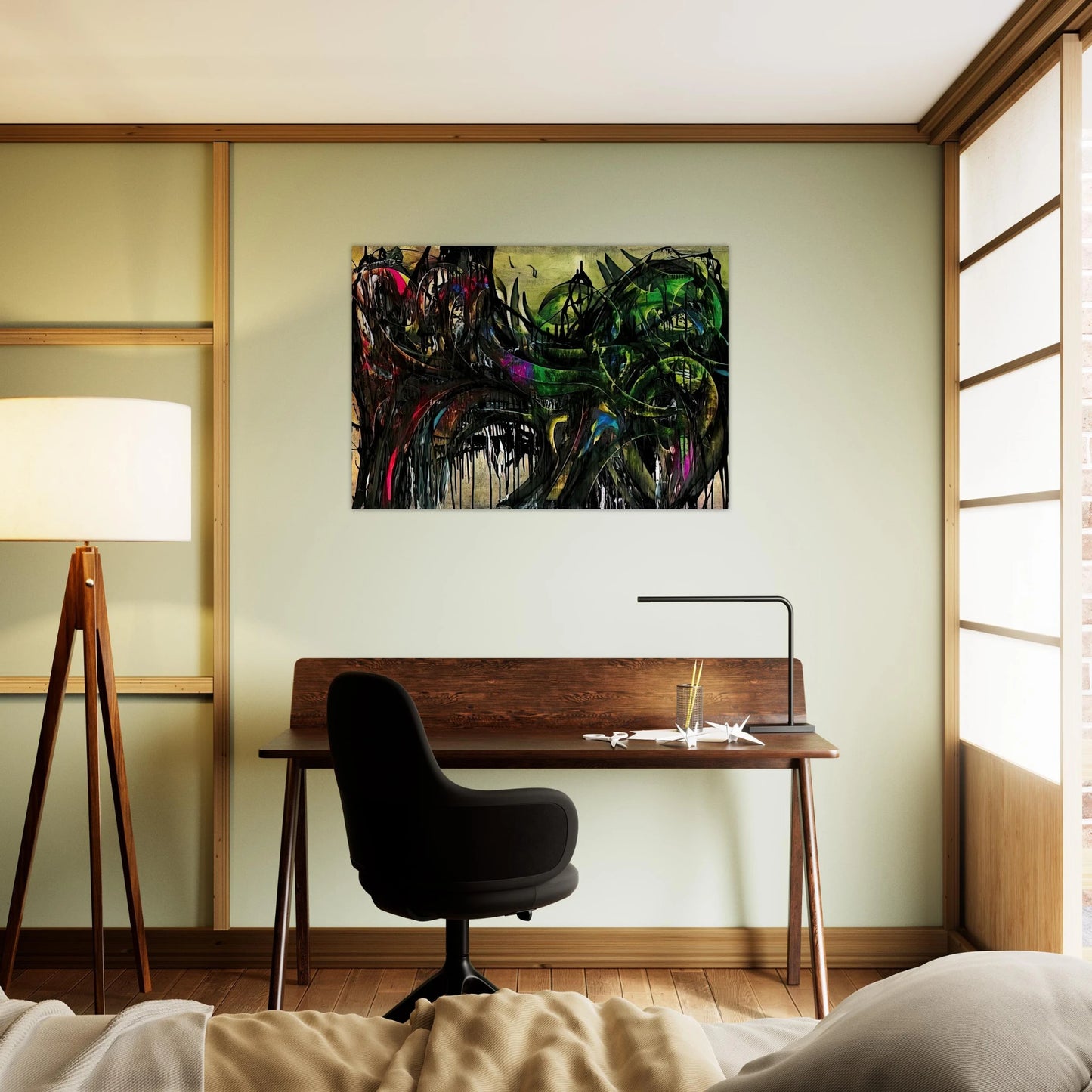 Peinture - 1955 - Simon Hantai Brushed Aluminum Print - 70x100 cm / 28x40 inches | Simon Hantai Aluminum Print | Simon Hantai Prints