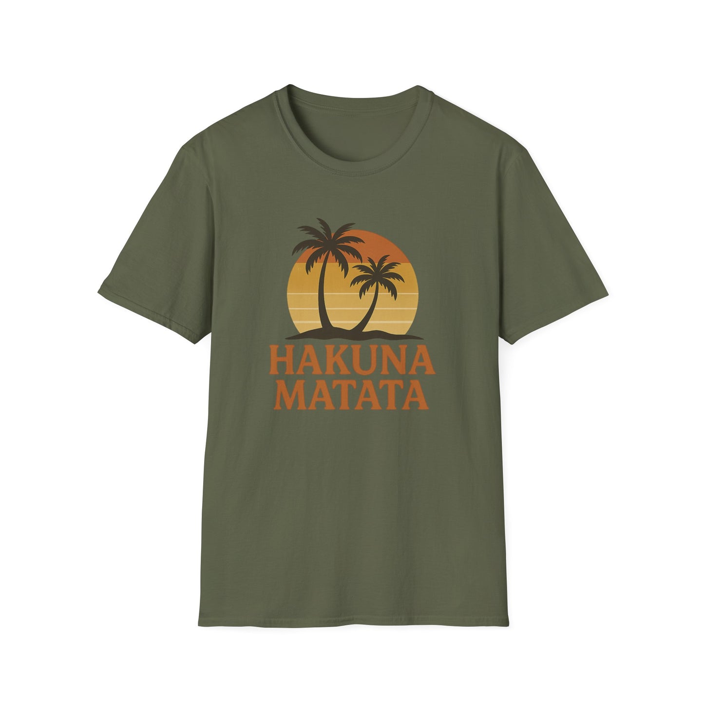 Hakuna Matata Retro-T-Shirt mit Grafik, „Keine Sorgen“-Shirt mit positiver Ausstrahlung, Vintage-T-Shirt im 90er-Jahre-Stil, Shirt mit Wohlfühl-Zitat, Unisex-Geschenk