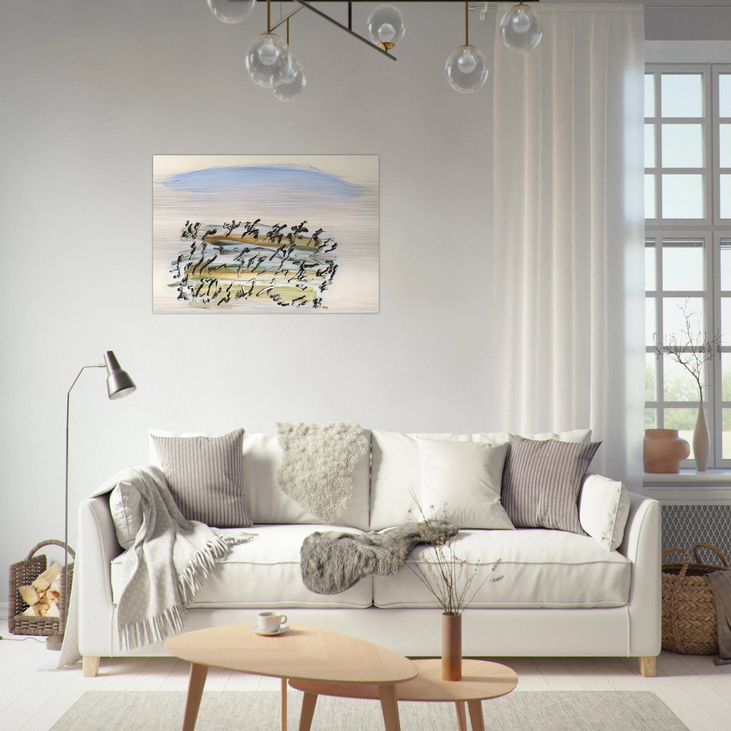UNTITLED 4 - Henri Michaux Brushed Aluminum Print - 70x100 cm / 28x40 inches | Henri Michaux Aluminum Print | Henri Michaux Prints