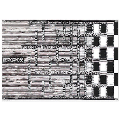 METAMORPHOSIS II EXCERPT 1 - MC Escher Acrylic Print - 70x100 cm / 28x40″ inches | Maurits Cornelis Escher Prints