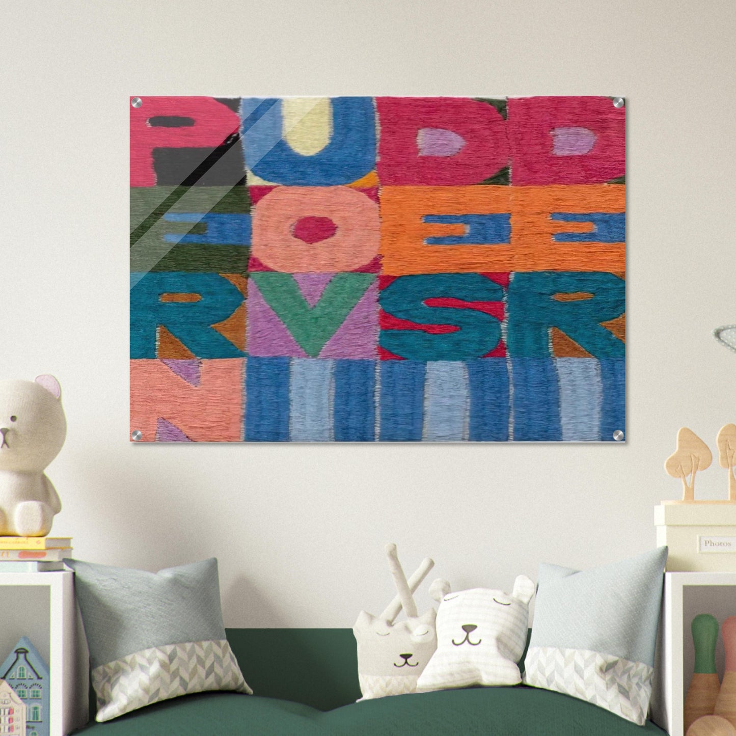 PER NUOVI DESIDERI 1977 - Alighiero Boetti Acrylic Print - 70x100 cm / 28x40″ inches