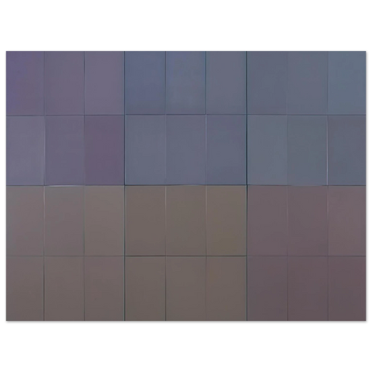 Fernand Leduc - Microchromie, gris puissance [6]  75x100 cm / 30x40inches Fine Art Poster