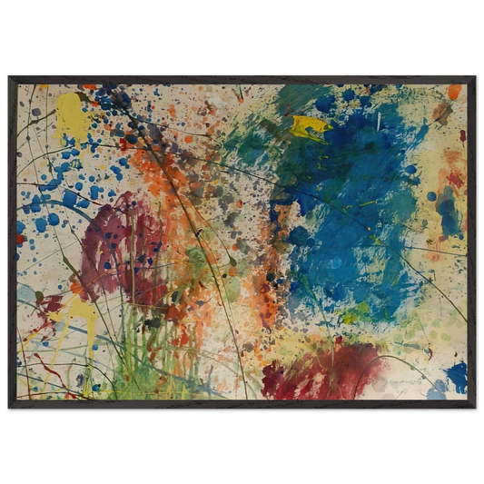 UNTITLED 1974 - Taro Yamamoto 70x100 cm / 28x40 inches Framed Art Print – Black Wooden Frame