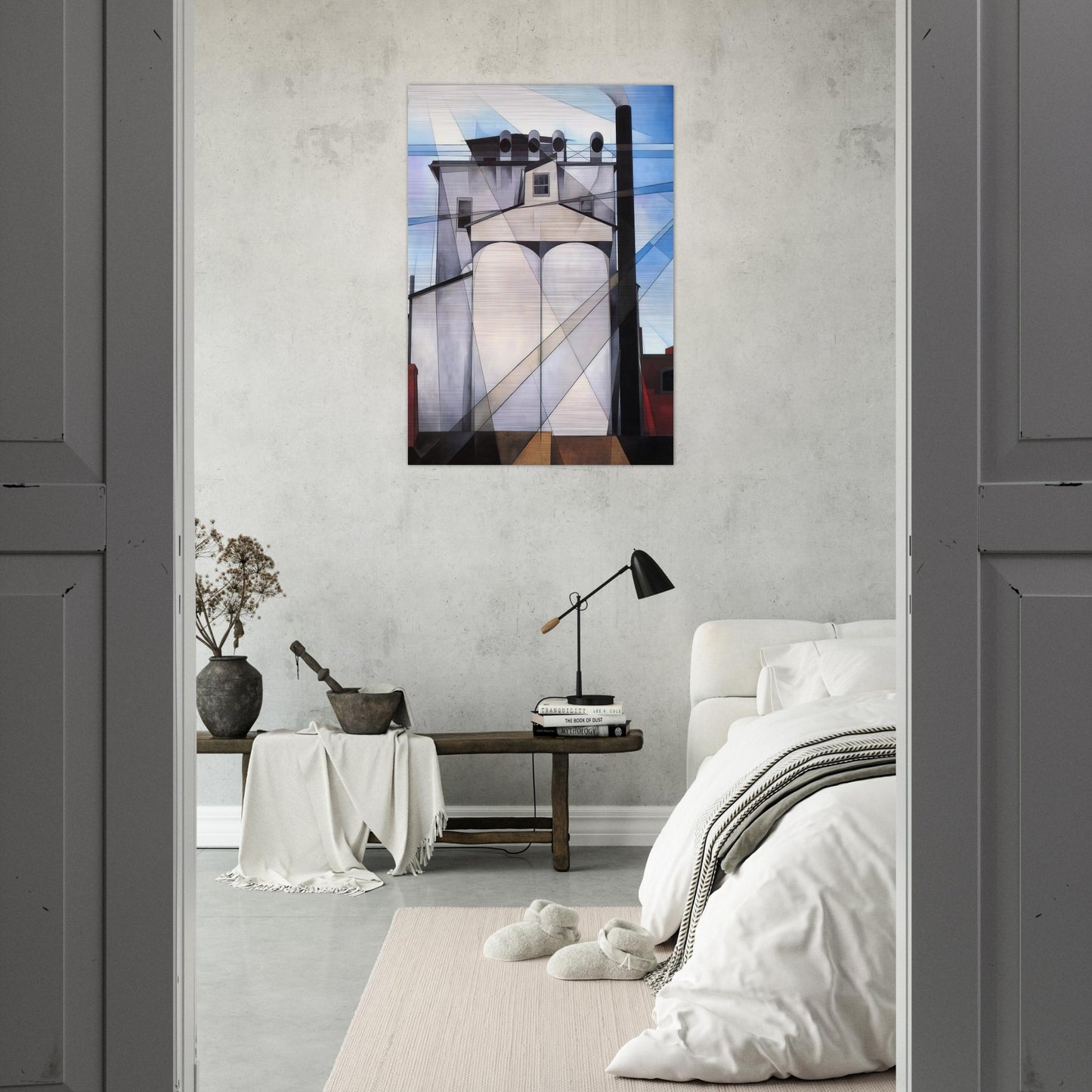 My Egypt - 1927 - Charles Demuth Brushed Aluminum Print - 70x100 cm / 28x40 inches | Charles Demuth Aluminum Print | Charles Demuth Prints