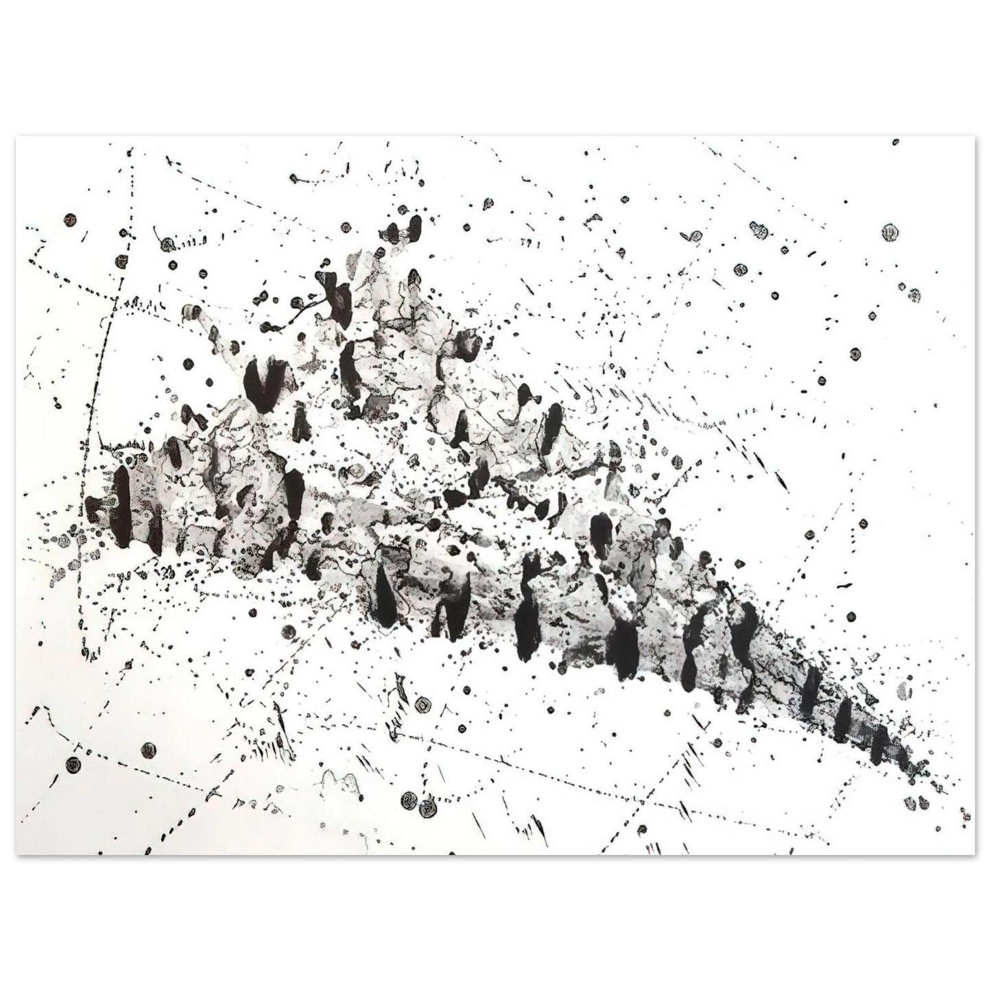 Sam Francis - Untitled  .213 SF240   75x100 cm / 30x40inches Fine Art Poster