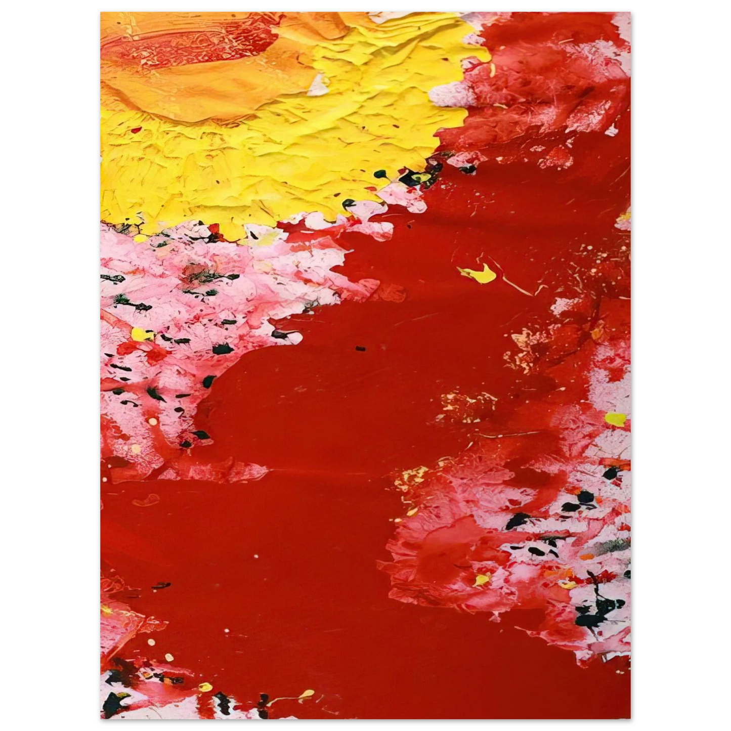 Sam Francis - Hommage a Vincent van Gogh  75x100 cm / 30x40inches Fine Art Poster