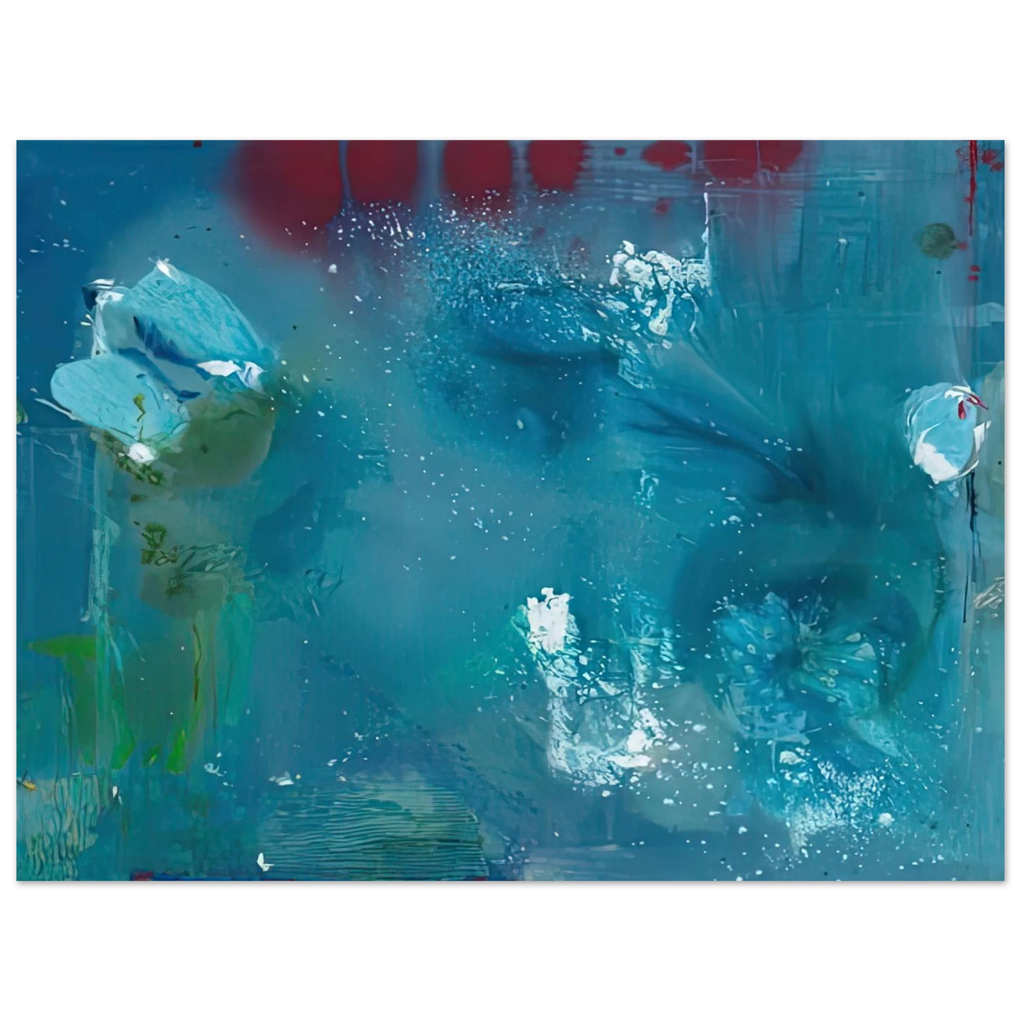 Helen Frankenthaler - Stella Polaris, 1990- Wall Art - 21x29.7 cm / 8x12" - Premium Wooden Framed Poster With Fine Art Paper-canvas - Wood frame