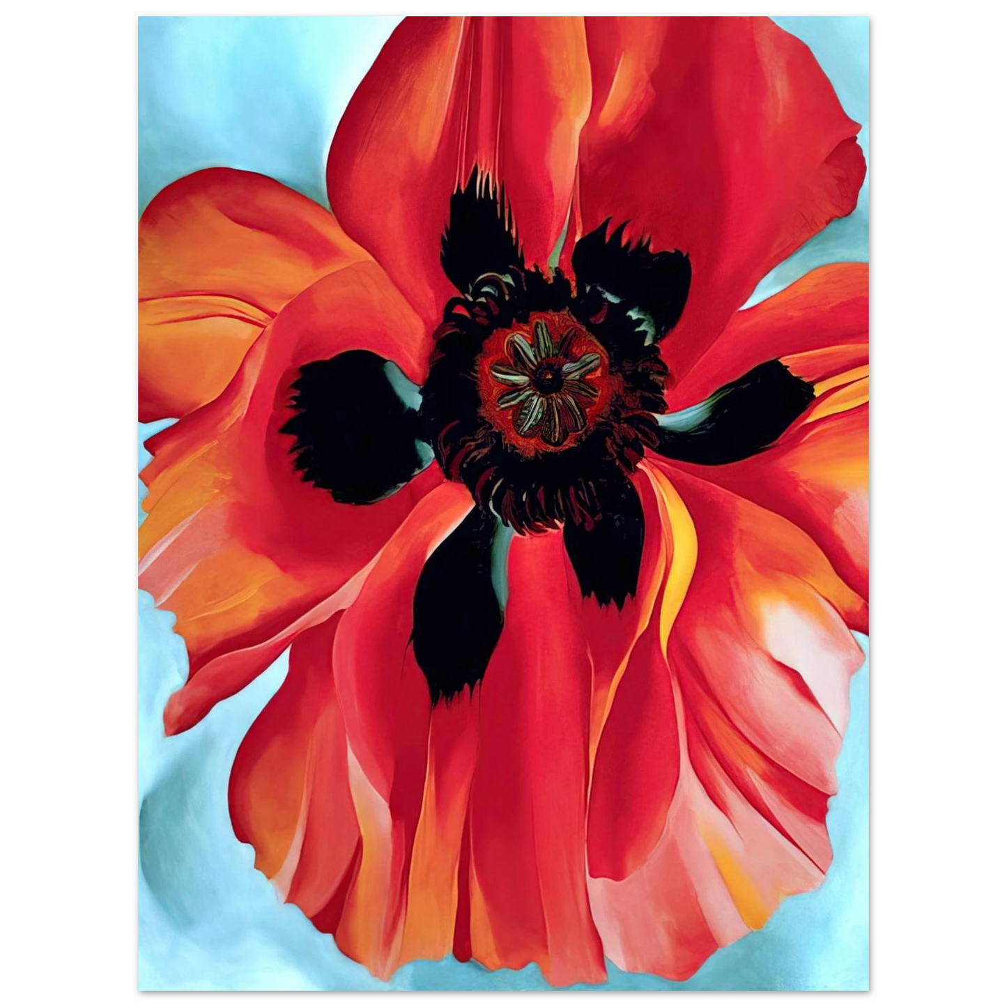 Georgia O'Keeffe - Red Poppy VI Fine Art Poster