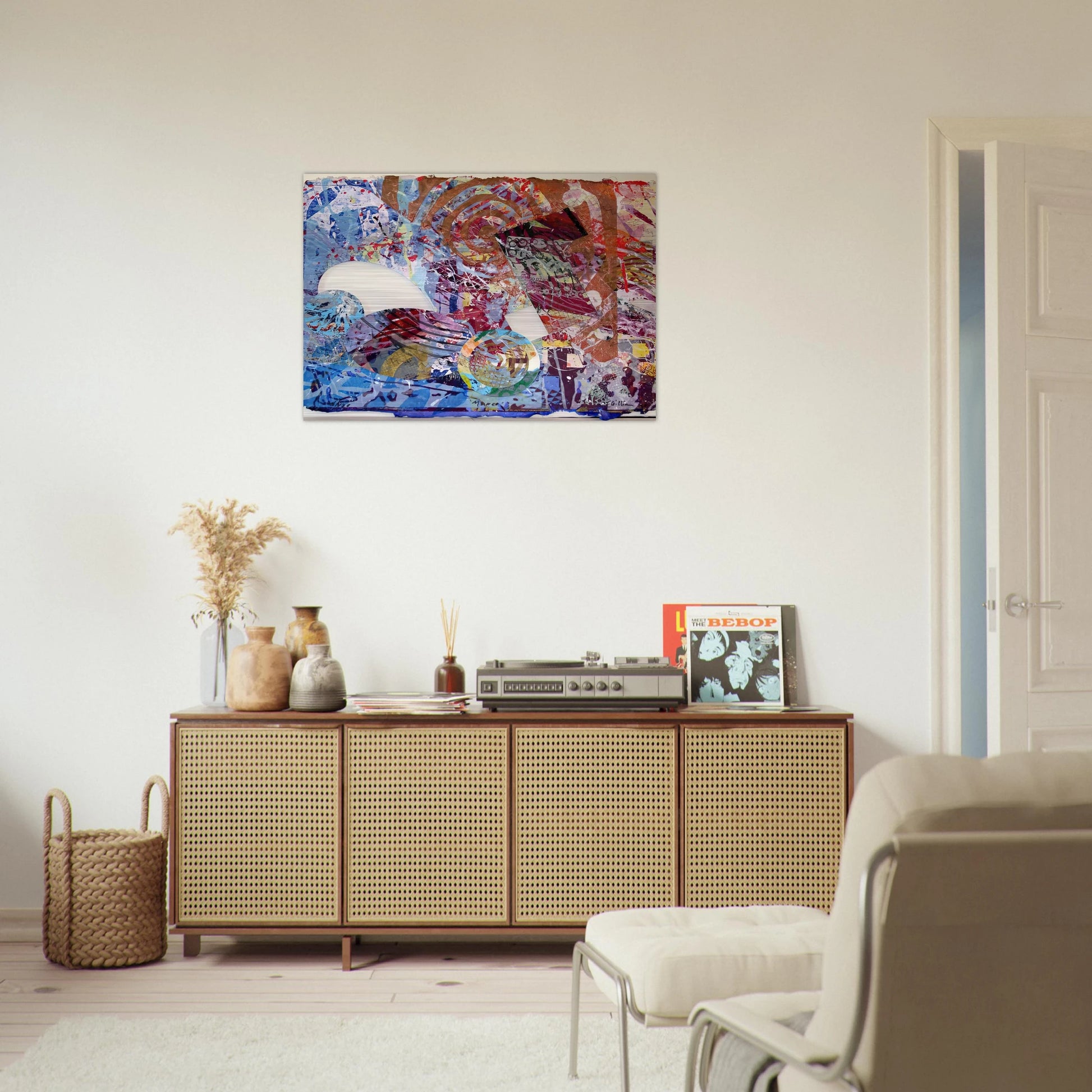 Manet II - Sam Gilliam Brushed Aluminum Print - 70x100 cm / 28x40 inches | Sam Gilliam Aluminum Print | Sam Gilliam Prints