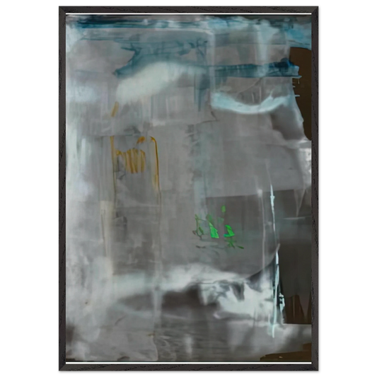 Portrait of a Lady in White 1979- - Helen Frankenthaler 70x100 cm / 28x40 inches Framed Art Print – Black Wooden Frame