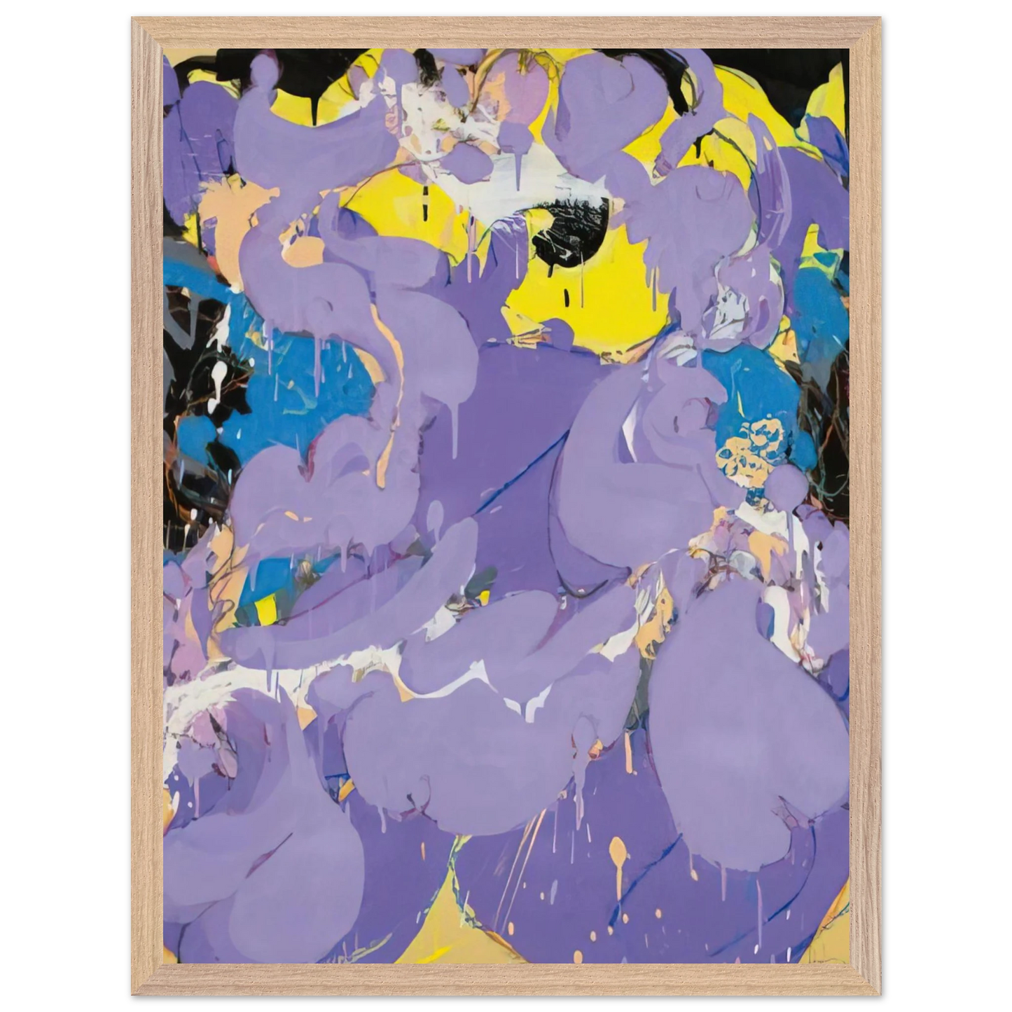 Helen Frankenthaler - Untitled - 1978 Wall art - A3 (29.7 x 42  cm) - Premium Wooden Framed Poster With Fine Art Paper-canvas - Wood frame