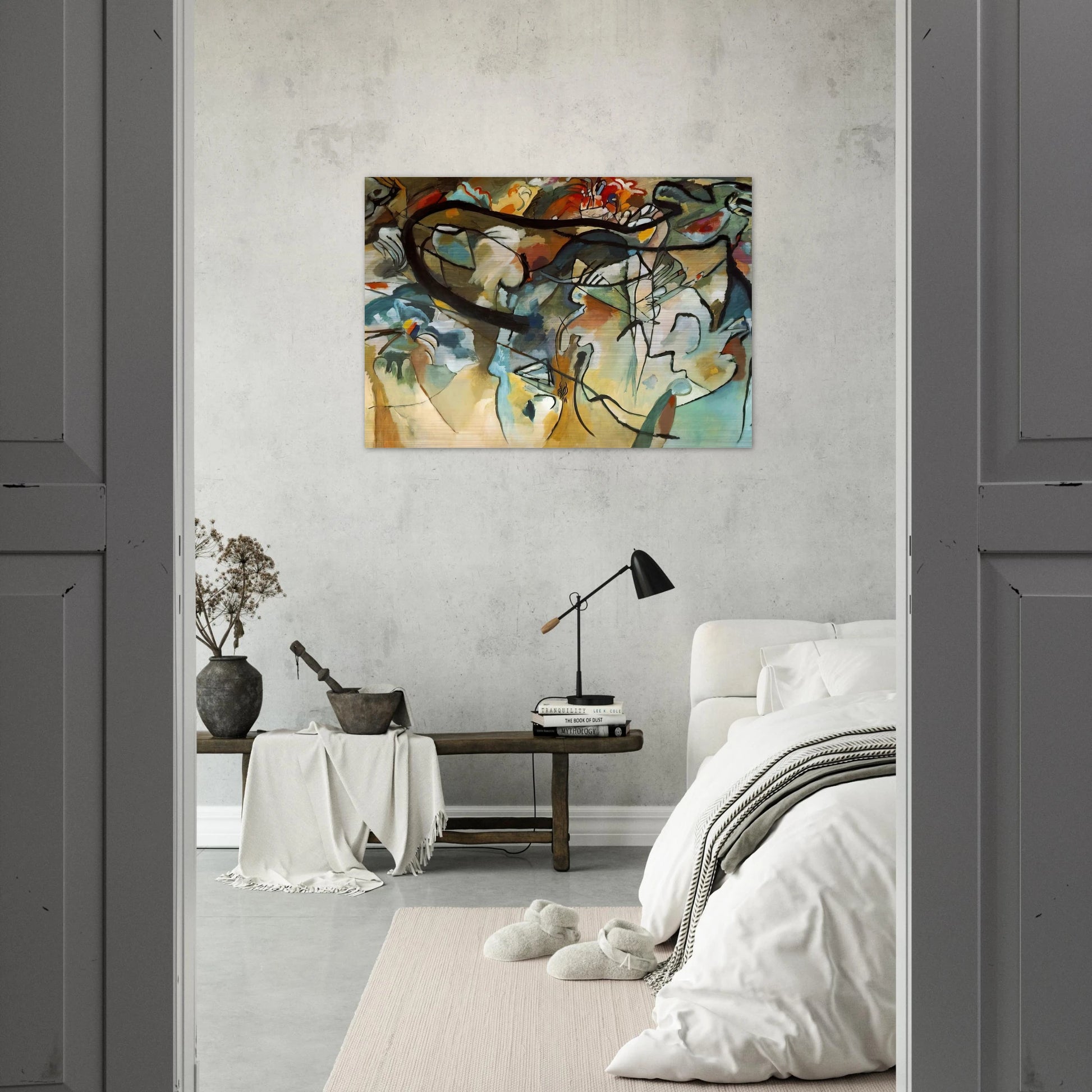 COMPOSITION V 1911 - Wassily Kandinsky Brushed Aluminum Print - 70x100 cm / 28x40 inches | Wassily Kandinsky Aluminum Print | Wassily Kandinsky Prints