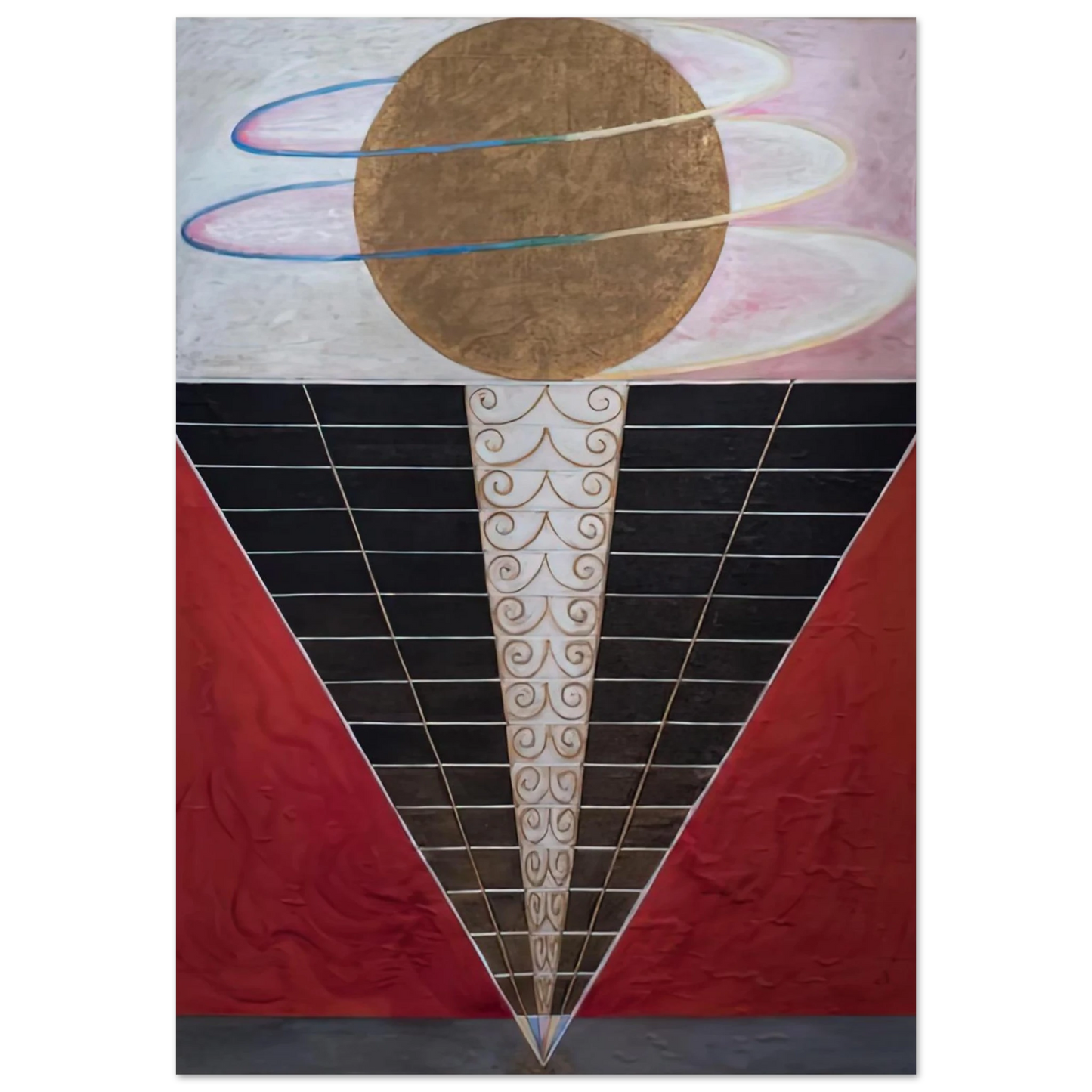 Hilma af Klint - ALTARPIECE NO 2 1915 Wall art - 13x18 cm / 5x7 inches - Fine Art Poster-canvas - -