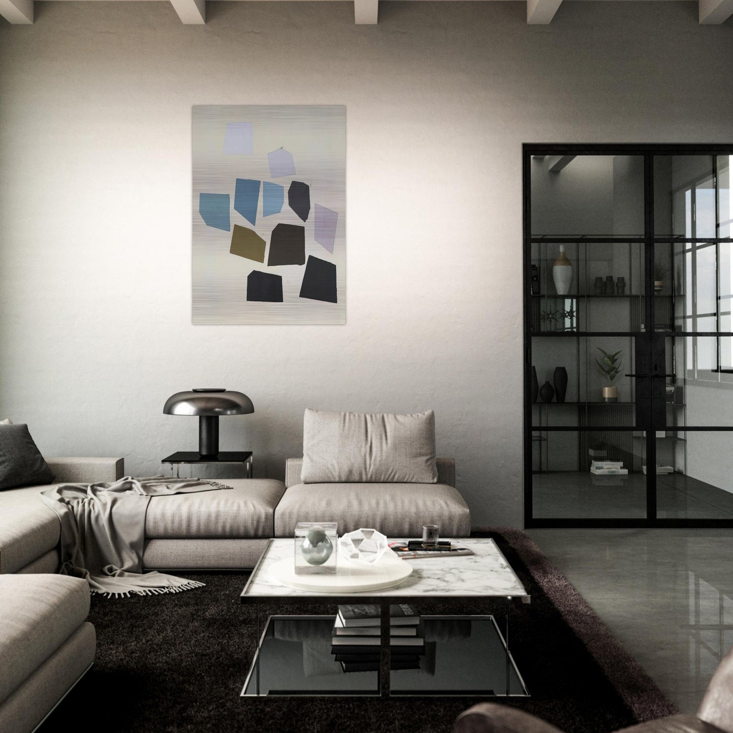 Abstraction - Post-Painterly Abstraction - Robert Goodnough Brushed Aluminum Print - 70x100 cm / 28x40 inches | Robert Goodnough Aluminum Print | Robert Goodnough Prints