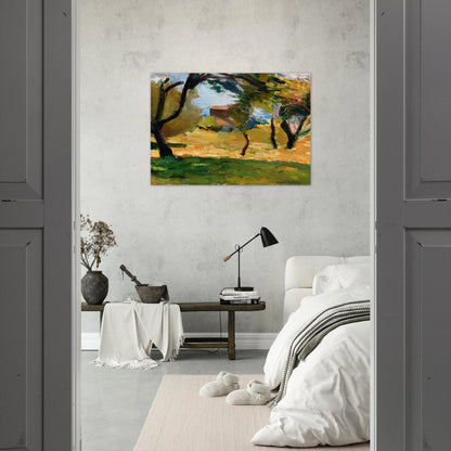 CORSICAN LANDSCAPE 1898 1 - Henri Matisse Brushed Aluminum Print - 70x100 cm / 28x40 inches | Henri Matisse Aluminum Print | Henri Matisse Prints
