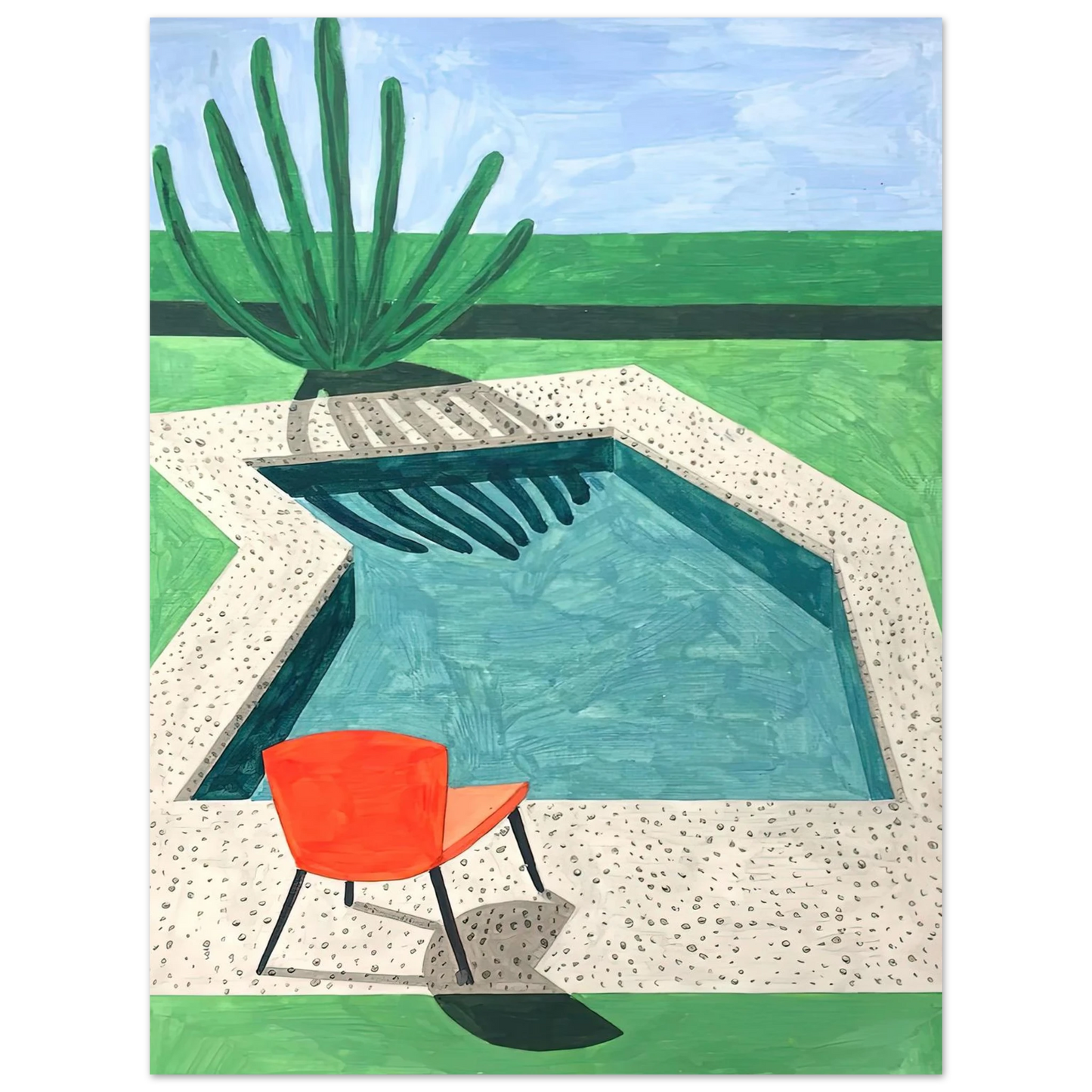 David Hockney - David Hockney Wall art - 13x18 cm / 5x7 inches - Fine Art Poster-canvas - -