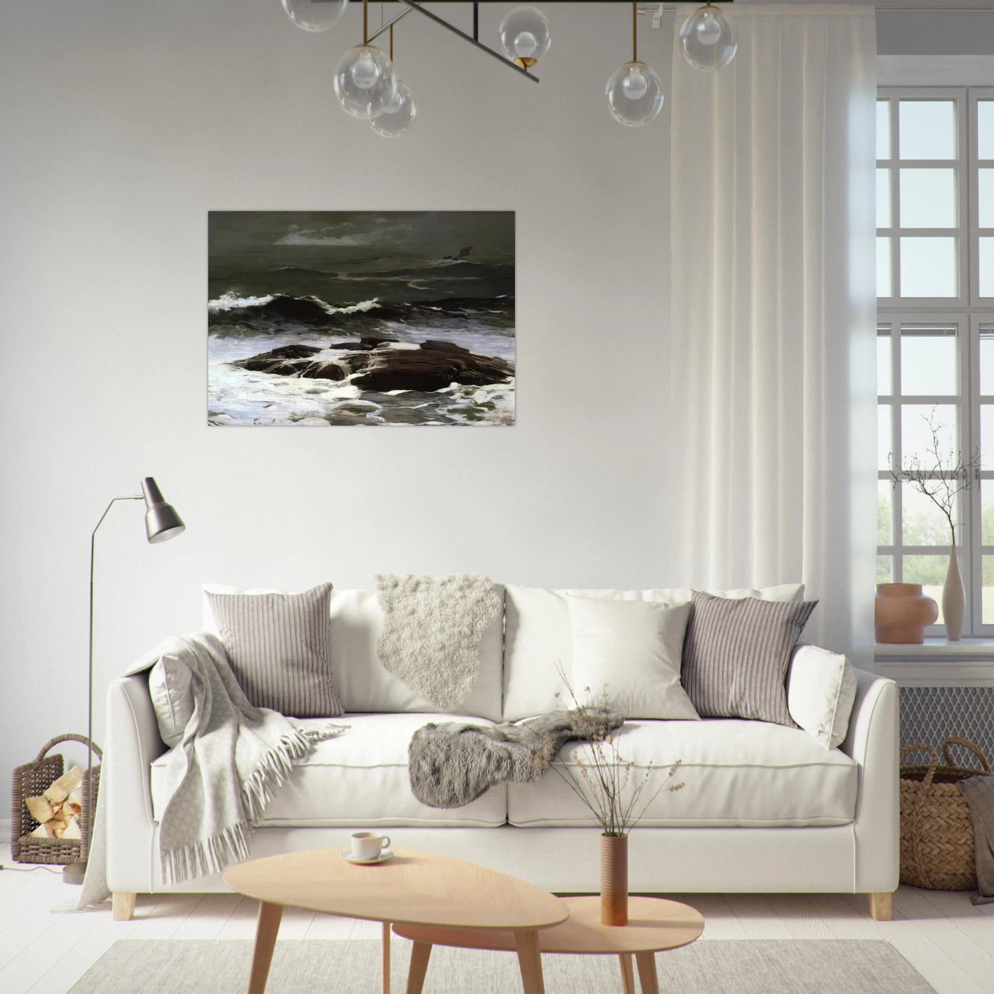 SUMMER SQUALL 1904 - Winslow Homer Brushed Aluminum Print - 70x100 cm / 28x40 inches | Winslow Homer Aluminum Print | Winslow Homer Prints