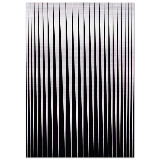 BREATHE 1966 - Bridget Riley Brushed Aluminum Print - 70x100 cm / 28x40 inches | Bridget Riley Aluminum Print | Bridget Riley Prints