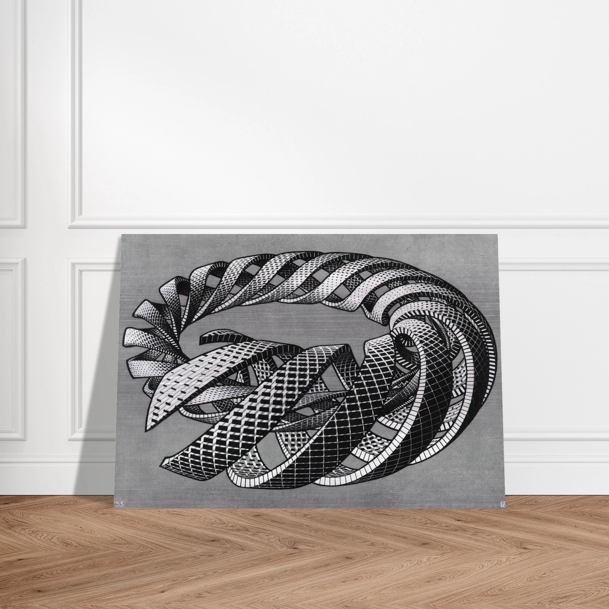 SPIRALS - MC Escher Brushed Aluminum Print - 70x100 cm / 28x40 inches | MC Escher Aluminum Print | MC Escher Prints