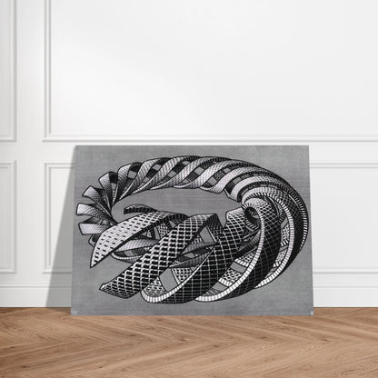 SPIRALS - MC Escher Brushed Aluminum Print - 70x100 cm / 28x40 inches | MC Escher Aluminum Print | MC Escher Prints