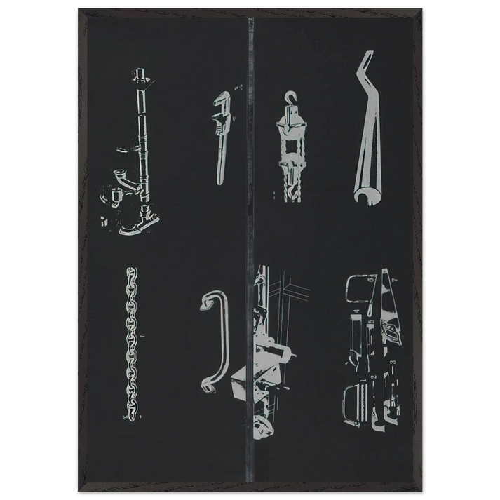 TOOL BOX 1 1966 - Jim Dine 70x100 cm / 28x40 inches Framed Art Print – Black Wooden Frame
