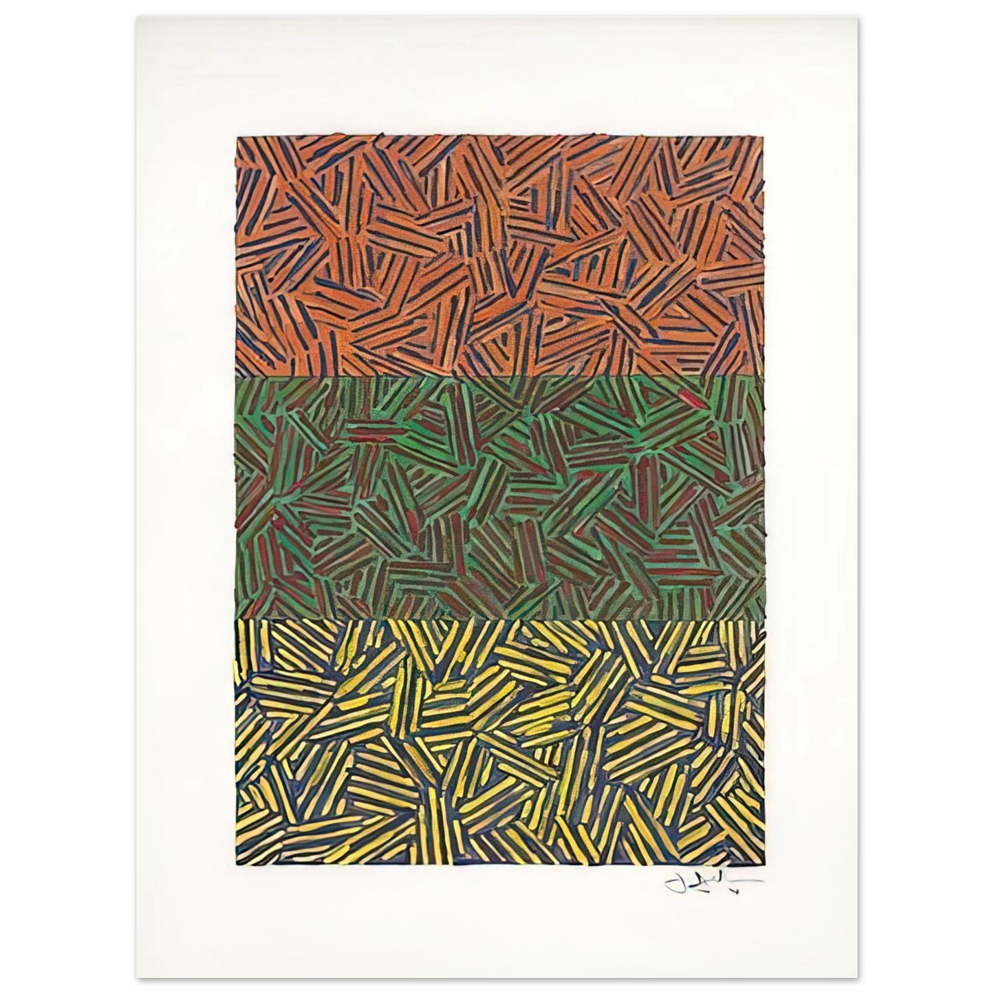 Jasper Johns - UNTITLED 1978  75x100 cm / 30x40inches Fine Art Poster