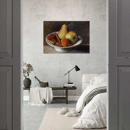Fruit Bowl with Fruit - 1918 - Pablo Picasso Brushed Aluminum Print - 70x100 cm / 28x40 inches | Pablo Picasso Aluminum Print | Pablo Picasso Prints