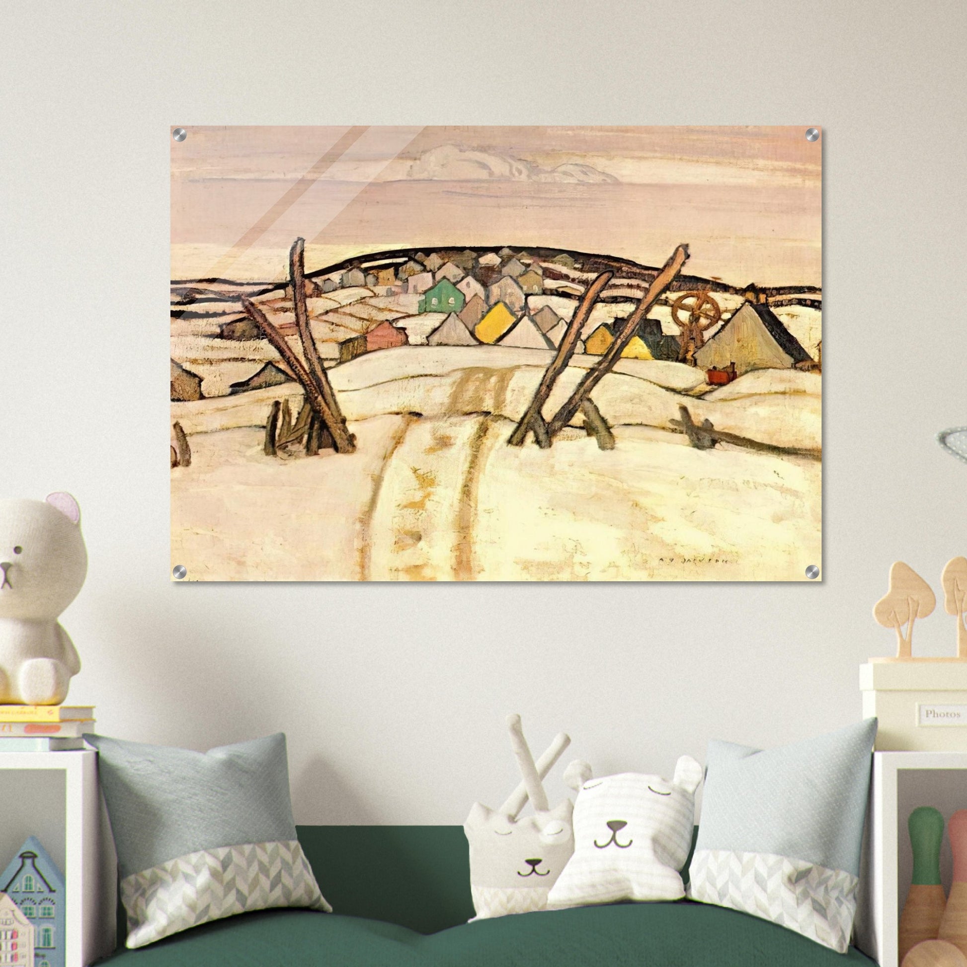The Winter Road, Quebec - 1921 - A.Y. Jackson Acrylic Print - 70x100 cm / 28x40″ inches