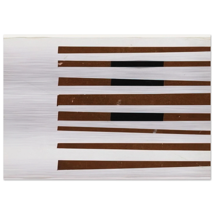 Black, Brown, White - Ellsworth Kelly Brushed Aluminum Print - 70x100 cm / 28x40 inches | Ellsworth Kelly Aluminum Print | Ellsworth Kelly Prints
