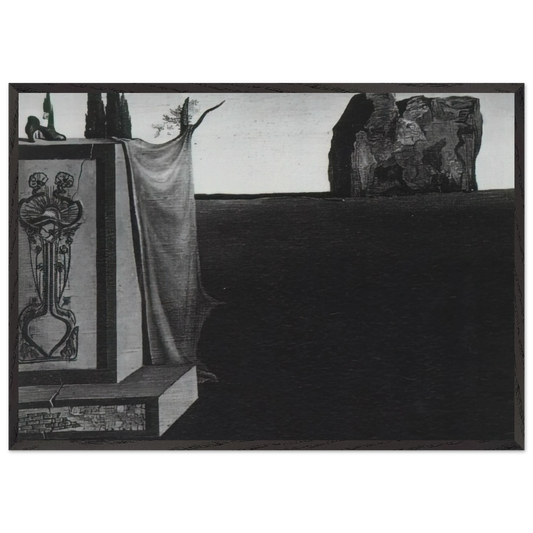 LANDSCAPE N9 - Salvador Dali 70x100 cm / 28x40 inches Framed Art Print – Black Wooden Frame
