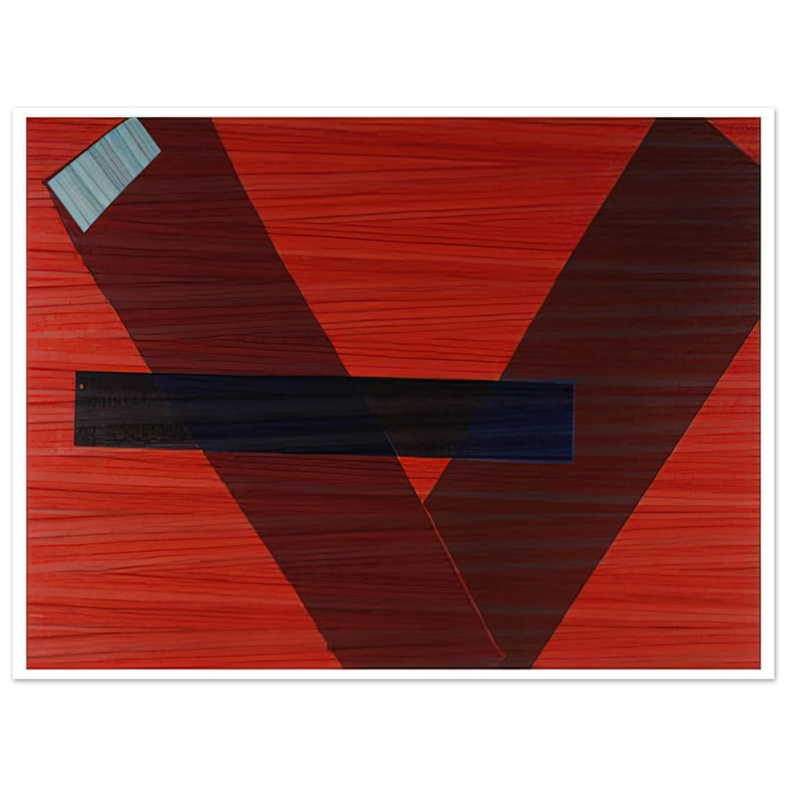 Sam Gilliam - Blue Line  75x100 cm / 30x40inches Fine Art Poster