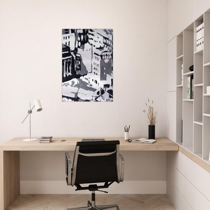 TOWNSCAPE 1969 1 - Gerhard Richter Brushed Aluminum Print - 70x100 cm / 28x40 inches | Gerhard Richter Aluminum Print | Gerhard Richter Prints