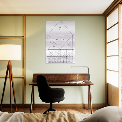 SCHEME - MC Escher Brushed Aluminum Print - 70x100 cm / 28x40 inches | MC Escher Aluminum Print | MC Escher Prints