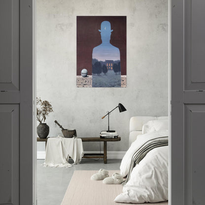 THE HAPPY DONOR 1966 - Rene Magritte Brushed Aluminum Print - 70x100 cm / 28x40 inches | Rene Magritte Aluminum Print | Rene Magritte Prints
