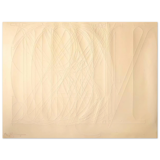 Jasper Johns - ALPHABET 1969  75x100 cm / 30x40inches Fine Art Poster