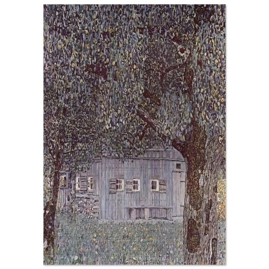FARMHOUSE IN UPPER AUSTRIA 1912 - Gustav Klimt Brushed Aluminum Print - 70x100 cm / 28x40 inches | Gustav Klimt Aluminum Print | Gustav Klimt Prints