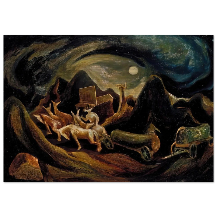 GOING WEST 1935 1 - Jackson Pollock Brushed Aluminum Print - 70x100 cm / 28x40 inches | Jackson Pollock Aluminum Print | Jackson Pollock Prints