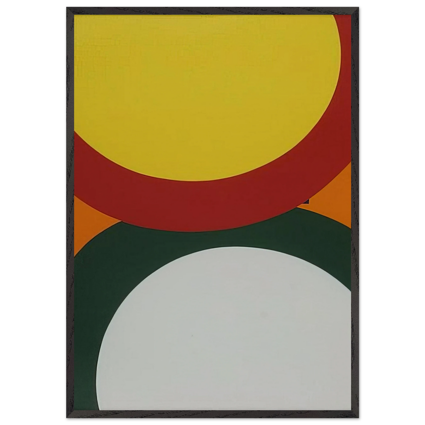 Untitled N2 - Al Held 70x100 cm / 28x40 inches Framed Art Print – Black Wooden Frame