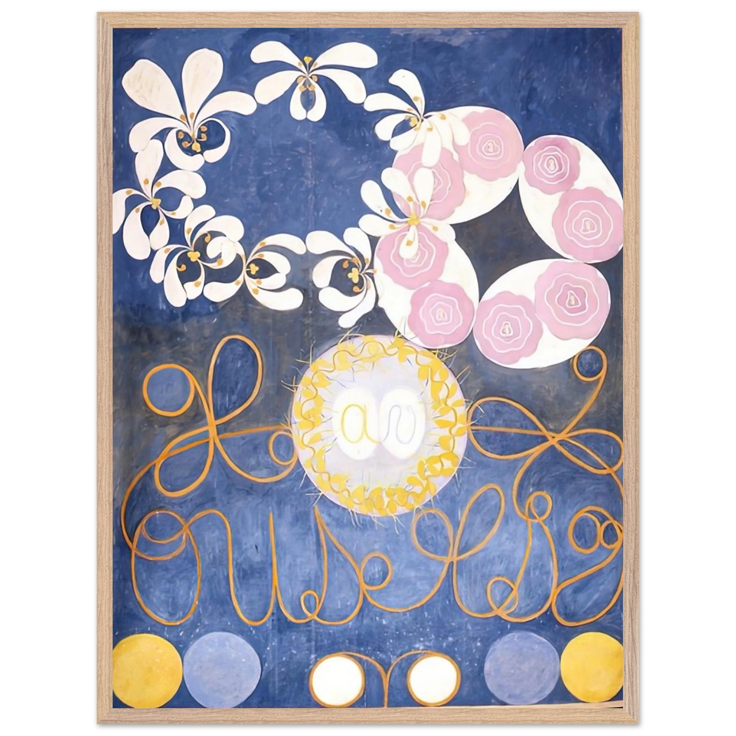 Hilma af Klint - THE TEN LARGEST 1907 Wall art - 45x60 cm / 18x24 inches - Premium Wooden Framed Poster With Fine Art Paper - Black frame