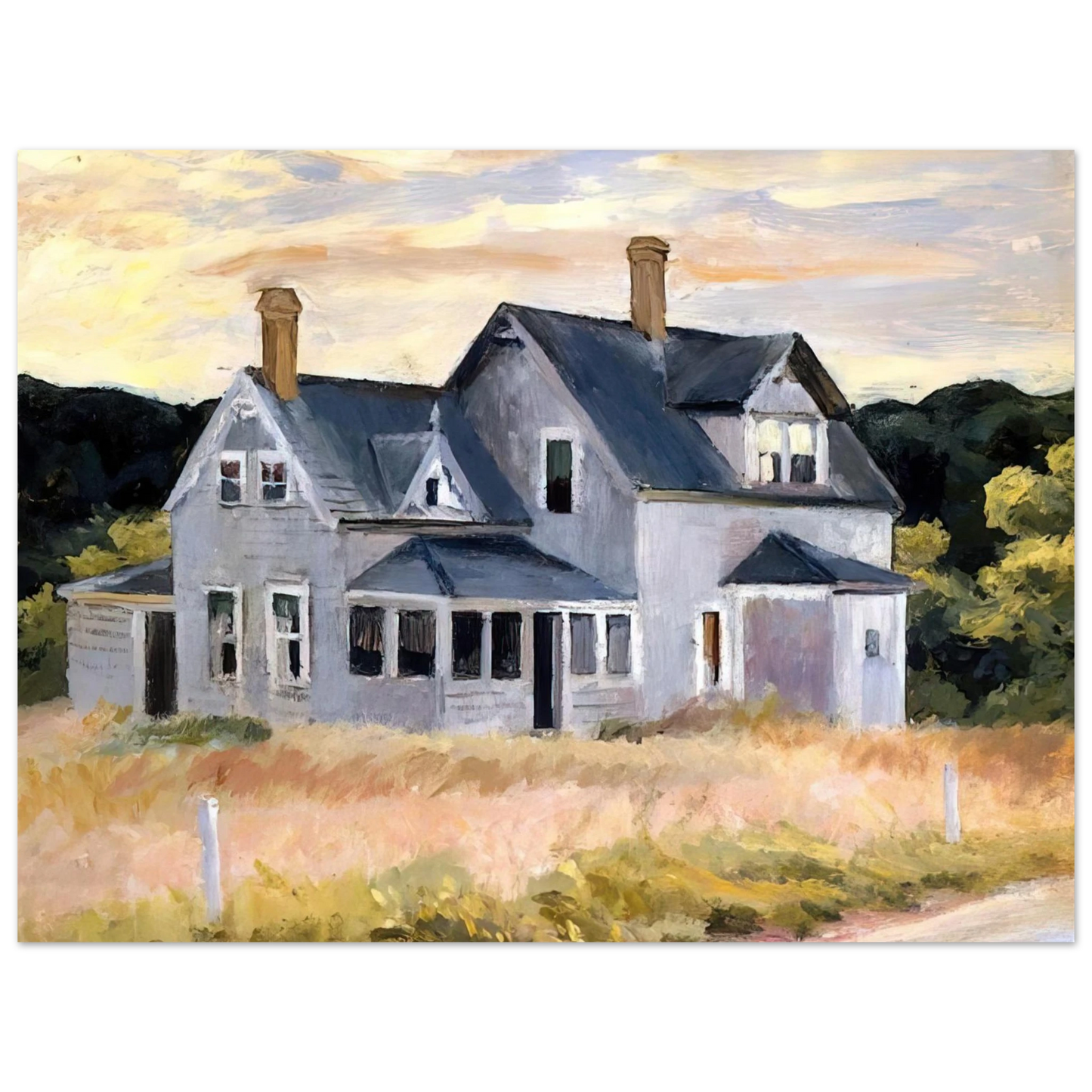 Edward Hopper - House by a Road Fine Art Poster